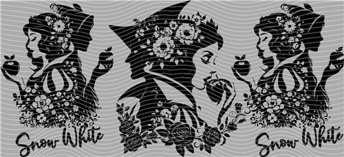 16oz black and white-B 63